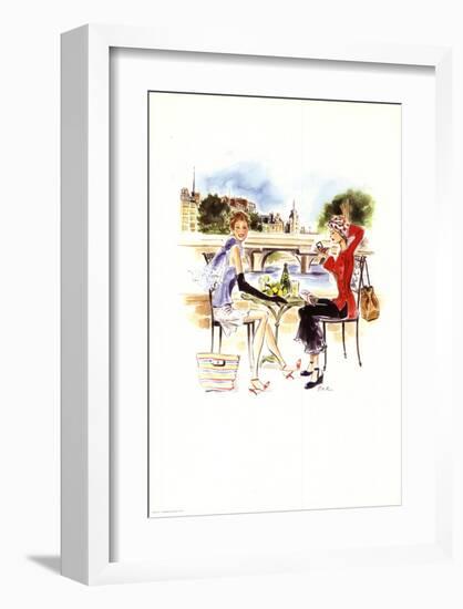 Dejeuner Parisien-Tina-Framed Art Print