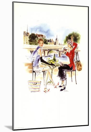 Dejeuner Parisien-Tina-Mounted Art Print