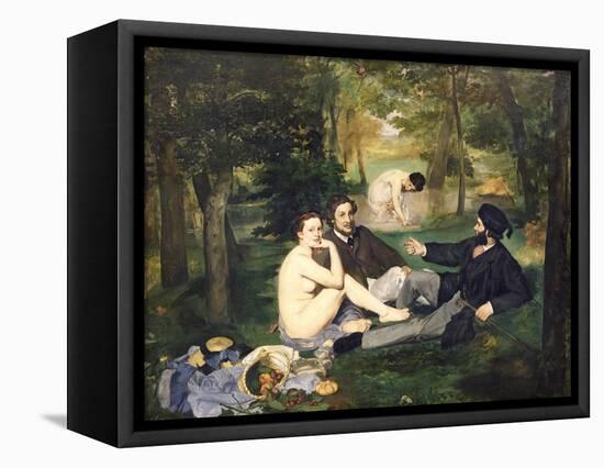 Dejeuner Sur L'Herbe, 1863-Edouard Manet-Framed Stretched Canvas