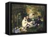 Dejeuner Sur L'Herbe, 1863-Edouard Manet-Framed Stretched Canvas