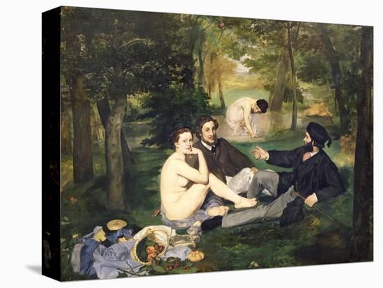 Dejeuner Sur L'Herbe, 1863-Edouard Manet-Stretched Canvas