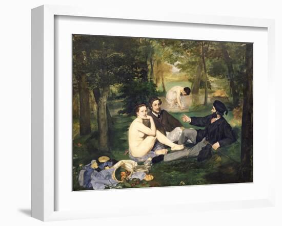 Dejeuner Sur L'Herbe, 1863-Edouard Manet-Framed Giclee Print