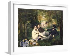 Dejeuner Sur L'Herbe, 1863-Edouard Manet-Framed Giclee Print