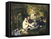 Dejeuner Sur L'Herbe, 1863-Edouard Manet-Framed Stretched Canvas