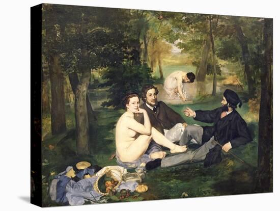 Dejeuner Sur L'Herbe, 1863-Edouard Manet-Stretched Canvas