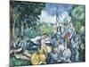 Dejeuner Sur L'Herbe, 1876-77-Paul Cézanne-Mounted Giclee Print