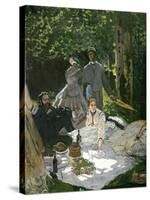 Dejeuner Sur L'Herbe, Chailly, 1865 (Central Panel)-Claude Monet-Stretched Canvas