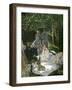 Dejeuner Sur L'Herbe, Chailly, 1865 (Central Panel)-Claude Monet-Framed Giclee Print