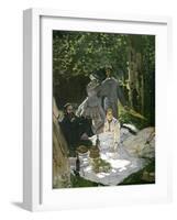 Dejeuner Sur L'Herbe, Chailly, 1865 (Central Panel)-Claude Monet-Framed Giclee Print