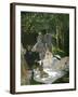 Dejeuner Sur L'Herbe, Chailly, 1865 (Central Panel)-Claude Monet-Framed Giclee Print