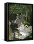 Dejeuner Sur L'Herbe, Chailly, 1865 (Central Panel)-Claude Monet-Framed Stretched Canvas