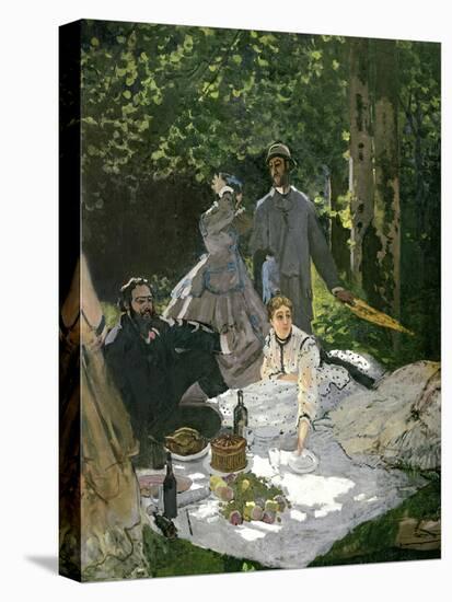 Dejeuner Sur L'Herbe, Chailly, 1865 (Central Panel)-Claude Monet-Stretched Canvas