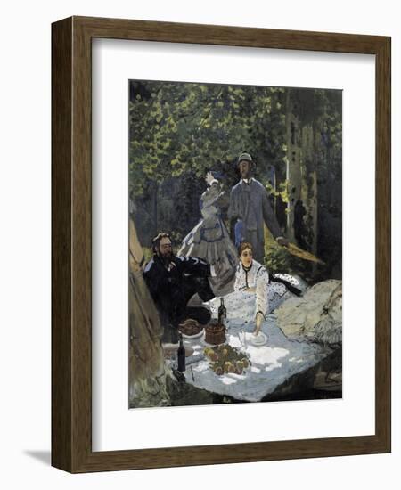 Dejeuner Sur L'Herbe, Chailly (The Luncheon on the Grass)-Claude Monet-Framed Art Print