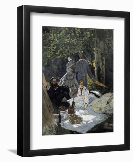 Dejeuner Sur L'Herbe, Chailly (The Luncheon on the Grass)-Claude Monet-Framed Art Print