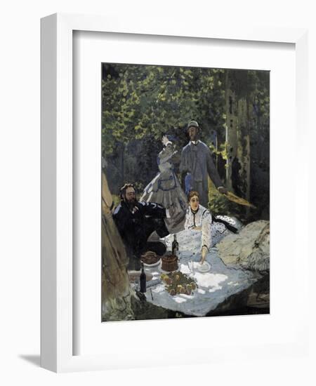 Dejeuner Sur L'Herbe, Chailly (The Luncheon on the Grass)-Claude Monet-Framed Art Print