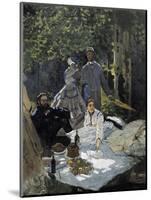 Dejeuner Sur L'Herbe, Chailly (The Luncheon on the Grass)-Claude Monet-Mounted Art Print