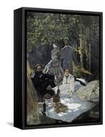 Dejeuner Sur L'Herbe, Chailly (The Luncheon on the Grass)-Claude Monet-Framed Stretched Canvas