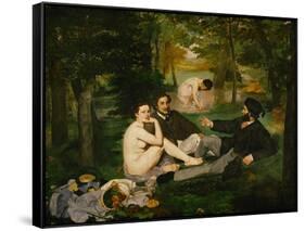 Dejeuner Sur L'Herbe (Luncheon on the Grass), 1863-Edouard Manet-Framed Stretched Canvas