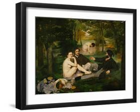 Dejeuner Sur L'Herbe (Luncheon on the Grass), 1863-Edouard Manet-Framed Giclee Print