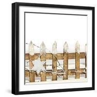 Deko Fence with Star-Andrea Haase-Framed Photographic Print