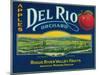 Del Rio Apple Crate Label - Medford, OR-Lantern Press-Mounted Art Print