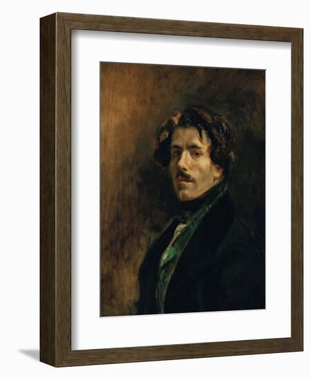 Delacroix, Self-Portrait-Eugene Delacroix-Framed Giclee Print