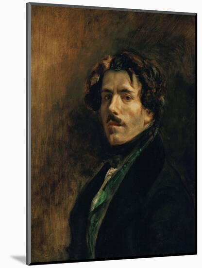 Delacroix, Self-Portrait-Eugene Delacroix-Mounted Giclee Print