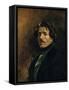 Delacroix, Self-Portrait-Eugene Delacroix-Framed Stretched Canvas