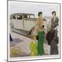 Delage-Owner and Friend-null-Mounted Art Print