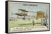 Delagrange Making a Record-Breaking Aeroplane Flight of over 24 Kilometres in 29 Minutes and 55 Sec-null-Framed Stretched Canvas