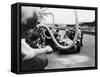 Delahaye 175S in the Pits, Le Mans, France, 1951-null-Framed Stretched Canvas