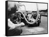 Delahaye 175S in the Pits, Le Mans, France, 1951-null-Framed Stretched Canvas