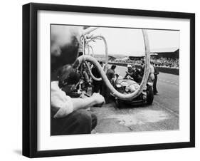 Delahaye 175S in the Pits, Le Mans, France, 1951-null-Framed Photographic Print