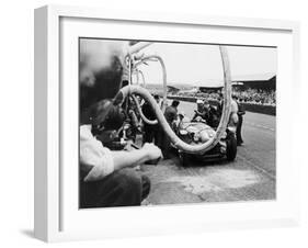 Delahaye 175S in the Pits, Le Mans, France, 1951-null-Framed Photographic Print