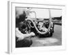 Delahaye 175S in the Pits, Le Mans, France, 1951-null-Framed Photographic Print