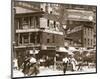 Delancey and Essex Streets, Manhattan, c.1908-null-Mounted Art Print