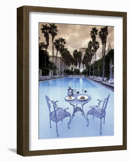 Delano Hotel Pool, South Beach, Miami, Florida, USA-Robin Hill-Framed Photographic Print