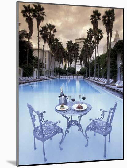 Delano Hotel Pool, South Beach, Miami, Florida, USA-Robin Hill-Mounted Photographic Print