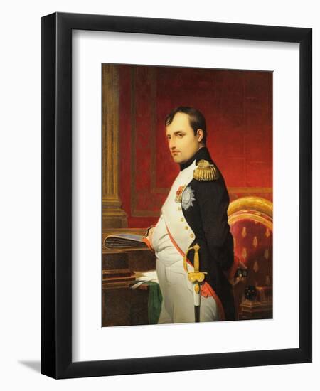 Delaroche, Portrait de l'empereur Napol? 1er dans son cabinet-Paul Delaroche-Framed Giclee Print