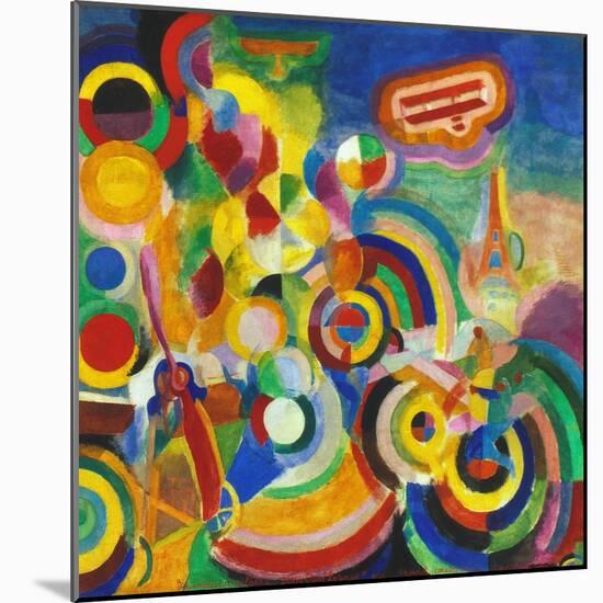 Delaunay: Hommage Bleriot-Robert Delaunay-Mounted Giclee Print