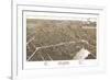 Delavan, Wisconsin - Panoramic Map-Lantern Press-Framed Art Print