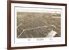 Delavan, Wisconsin - Panoramic Map-Lantern Press-Framed Art Print