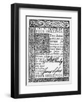 Delaware Banknote, 1776-null-Framed Giclee Print