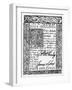 Delaware Banknote, 1776-null-Framed Giclee Print