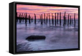 Delaware Bay Sunrise-michaelmill-Framed Stretched Canvas