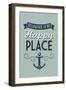 Delaware is My Happy Place-Lantern Press-Framed Art Print