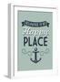 Delaware is My Happy Place-Lantern Press-Framed Art Print