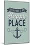 Delaware is My Happy Place-Lantern Press-Mounted Art Print