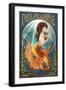 Delaware - Mermaid-Lantern Press-Framed Art Print