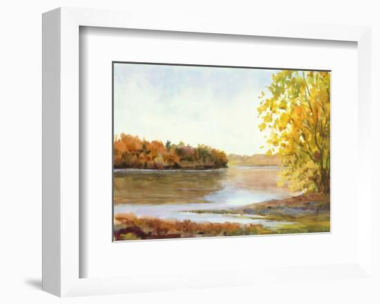 Delaware North from Stockton-Elissa Gore-Framed Giclee Print